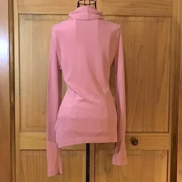 Pink Long Sleeve Turtleneck Sweater - Picture 4 of 4